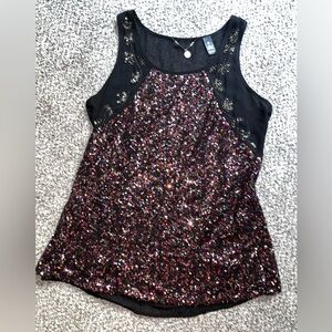 BKE Boutique Sequin Tank Top